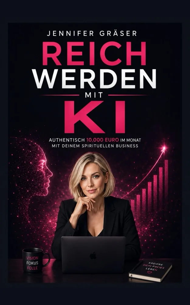 Bücher von Jennifer Gräser: Reich werden mit KI und ERLAUBE es dir